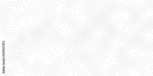 Modern Geometric Map Design Incorporating Topographical Lines, Sea Maps, and Mounted Area Spaces for a Clean White Background
