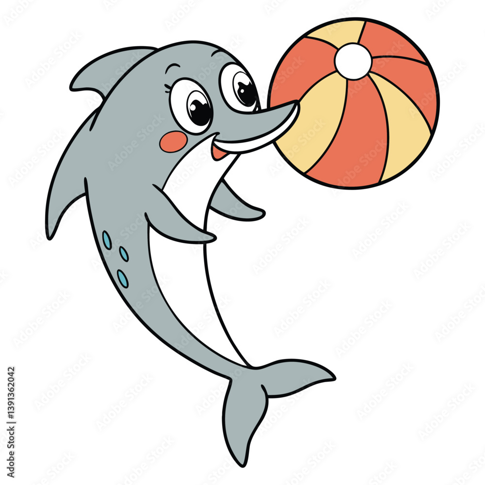 Obraz premium dolphin and ball