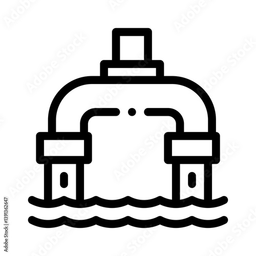 septic tank line icon