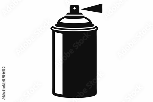  spray can design silhouette vector illustration