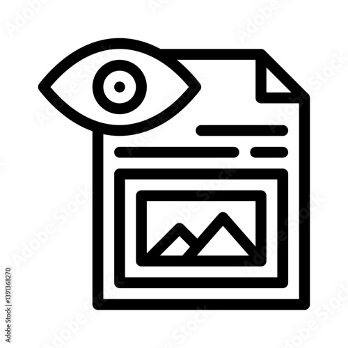 print preview line icon