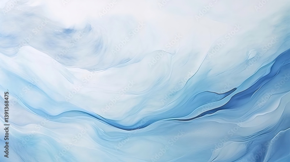 Abstract Blue Watercolor Background with Fluid Ink Texture in Light and Dark Tones Displaying Wave Patterns Abstract Blue Watercolor Background with Fluid Ink Texture in Light and Dark Tones Displaying Wave Patterns