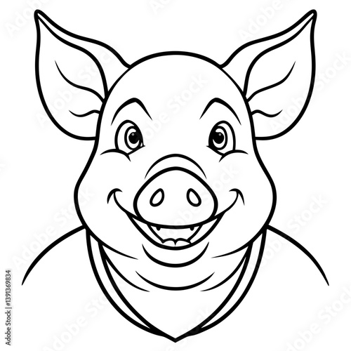 vector illustration of cartoon dog