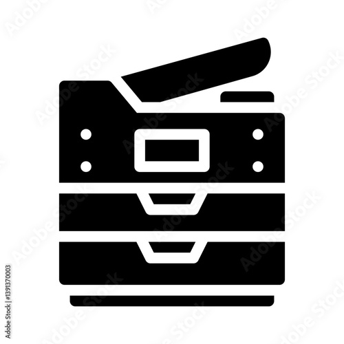 photocopier glyph icon