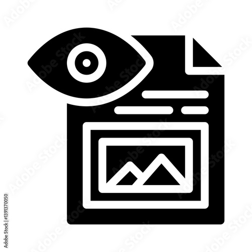 print preview glyph icon