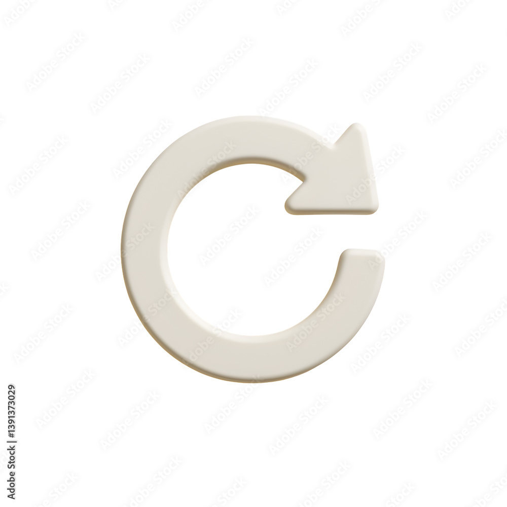 3D refresh icon symbolizing reload or update action with PNG transparent background ideal for UI, business or technology design.
3D refresh icon symbolizing reload or update action with PNG transparent background ideal for UI, business or technology design.