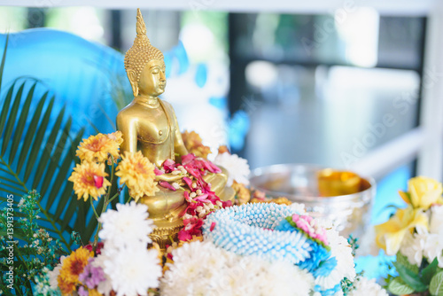 Photography Happy Songkran festival day in Thailand or Thai Happy New Year