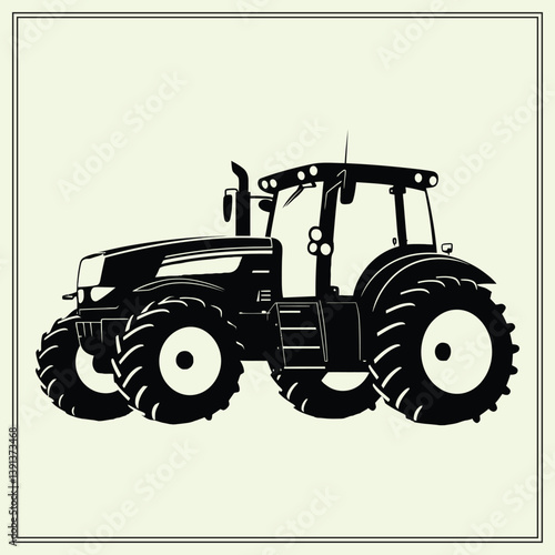 Tractor Silhouette, Field
