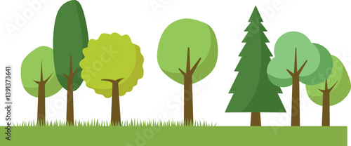 Forest Landscape Illustration