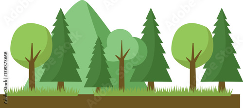 Forest Landscape Illustration
