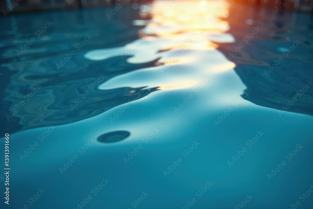 Obraz premium Subtle water ripples creating an unbroken surface , serene, ripple