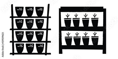 A cactus and flowers in a pot bring Terracotta Planters set nature indoors as a charming home decoration near a window
