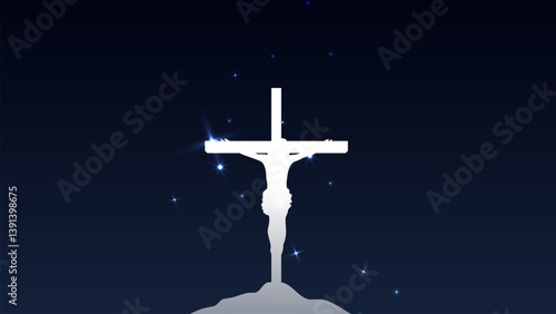 Good friday cultural background for spiritual belief and faith vector. Good Friday post and creatives. Happy Good Friday and Holy Week Flyer Design.