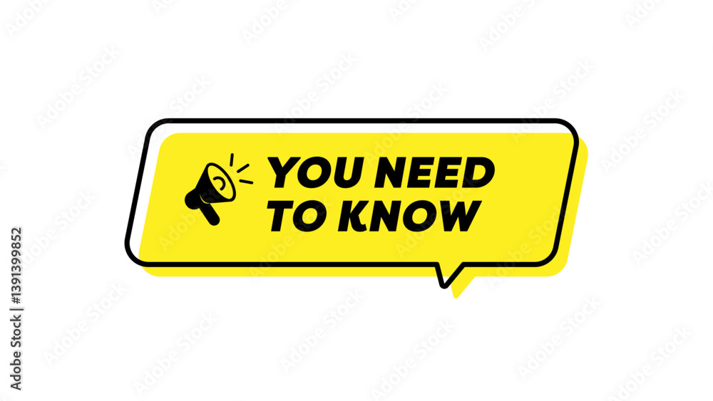 You need to know teamwork message illustration design over a white background You need to know teamwork message illustration design over a white background