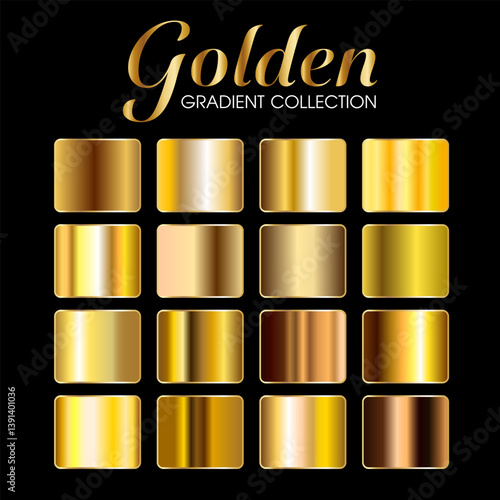 Gold gradient collection set