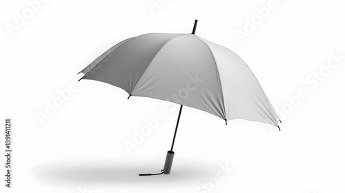 Wallpaper Mural a compact travel umbrella, styled in in snow-white and cold gray duo Torontodigital.ca