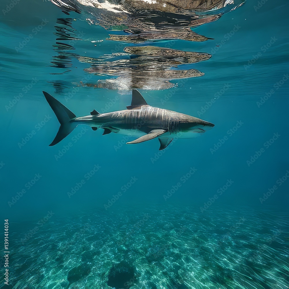 Obraz premium shark in the sea