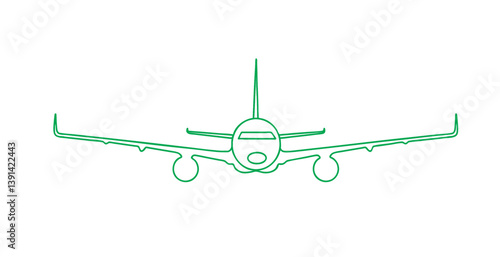 Aircraft line art