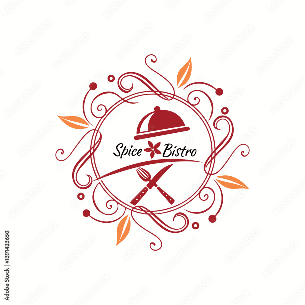 Obraz premium restaurant logo design here 