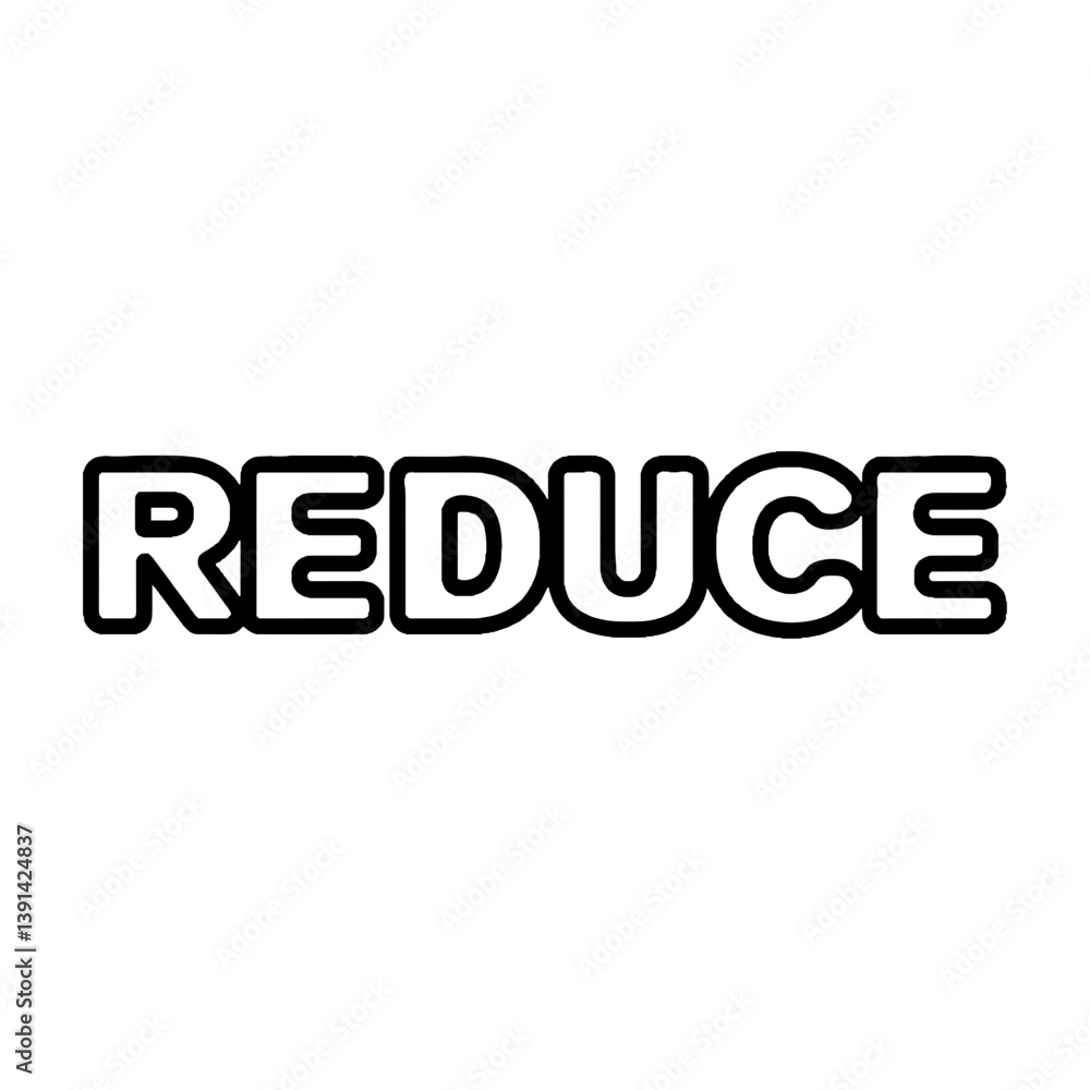 Reduce Outline Vector SVG Design Reduce Outline Vector SVG Design