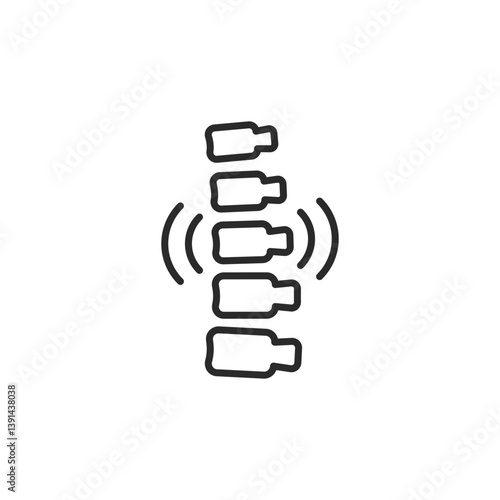 Spine icon. Simple spine icon for social media, app, and web design. Vector illustration.