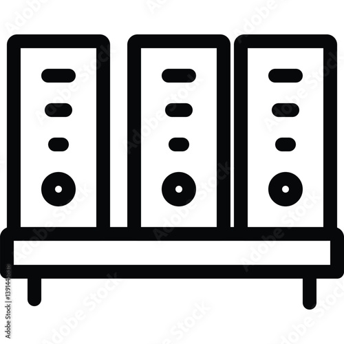 library outline icon