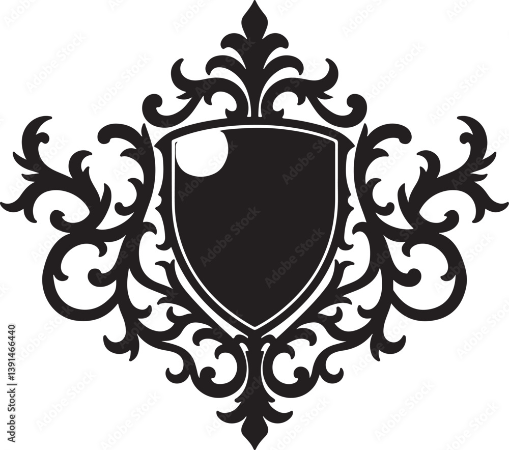 Fototapeta premium Collection of Royal Crown Silhouettes