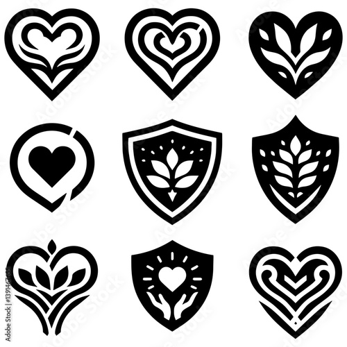 Vitality crest shield of true romantic harmony
