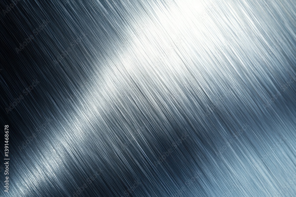 Sleek metal surface texture with diagonal brushed lines and light reflection. Great for backgrounds, wallpapers, and adding industrial strength to your design. Sleek metal surface texture with diagonal brushed lines and light reflection. Great for backgrounds, wallpapers, and adding industrial strength to your design.
