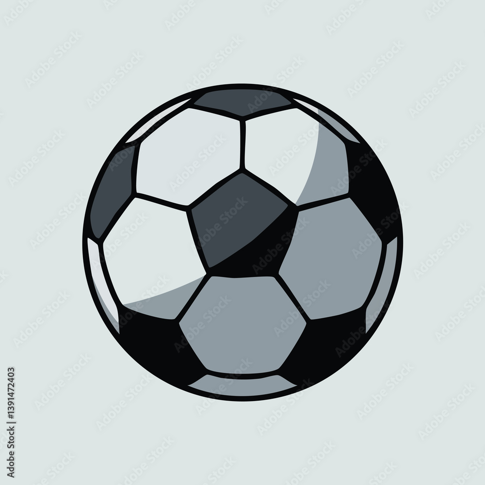 Fototapeta premium black soccer ball