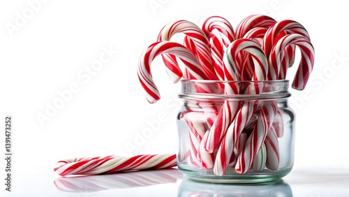 Minimalist Candy Cane Jar Photography: Simple Holiday Still Life