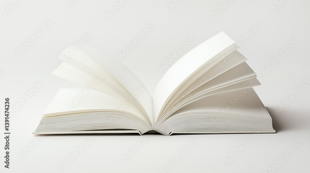 Empty book on light background Empty book on light background