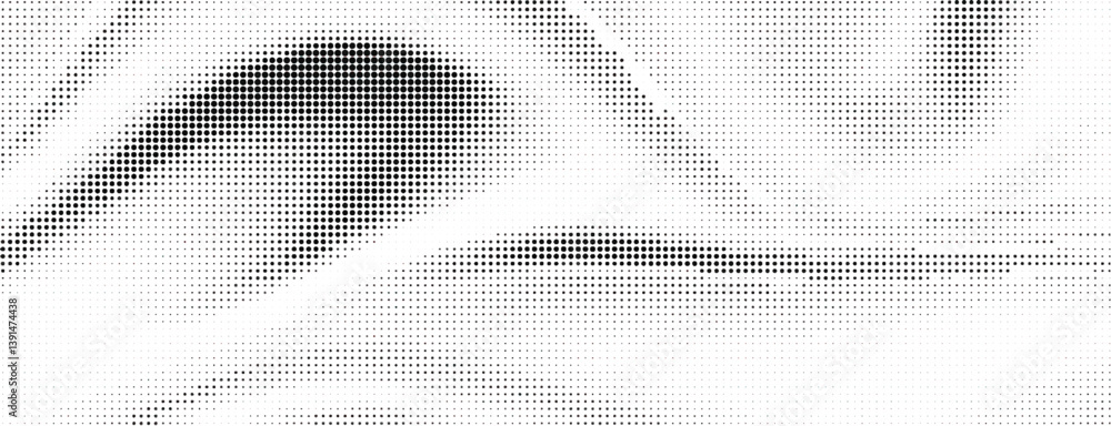 Fototapeta premium Abstract light halftone pattern. Black and white vector illustration 