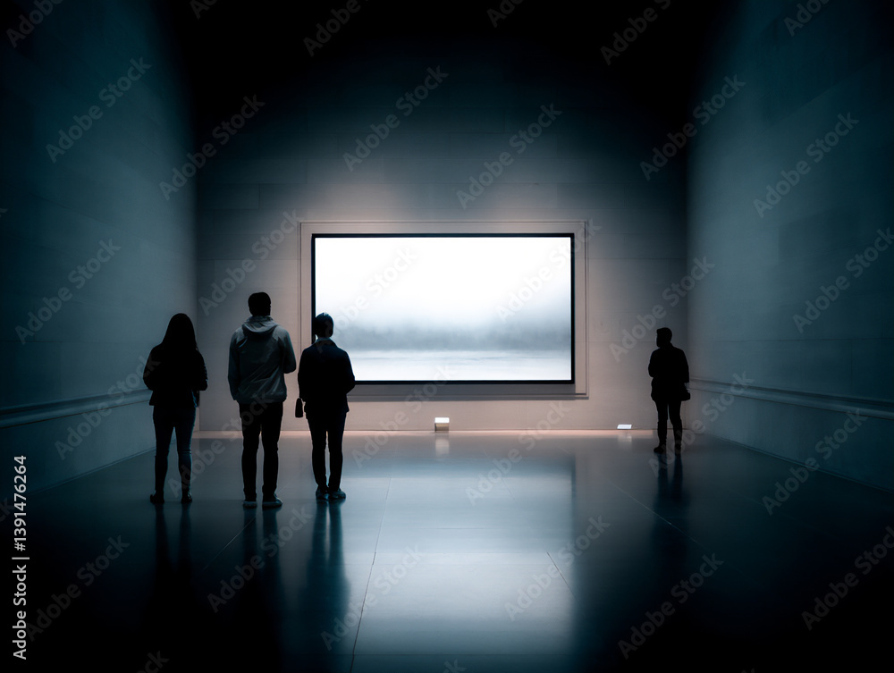 Fototapeta premium art museum digital display,