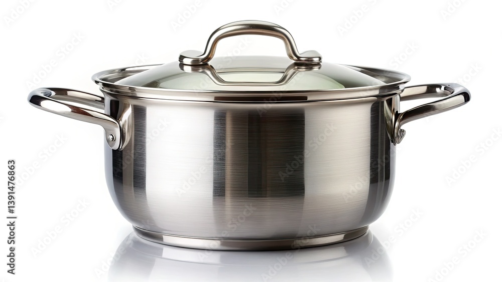 Surreal Stainless Steel Cooking Pot Closeup - Metallic Dream, Shiny Kitchenware, Abstract Food Photography Surreal Stainless Steel Cooking Pot Closeup - Metallic Dream, Shiny Kitchenware, Abstract Food Photography