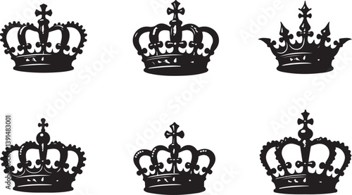 "Collection of Royal Crown Silhouettes