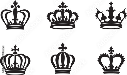 "Collection of Royal Crown Silhouettes