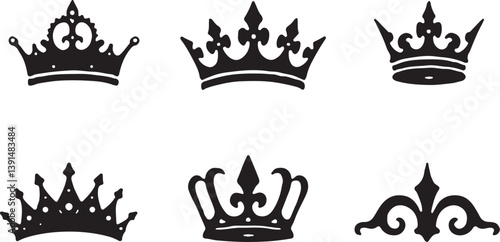 "Collection of Royal Crown Silhouettes