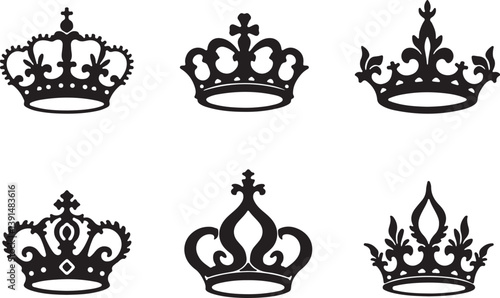 "Collection of Royal Crown Silhouettes