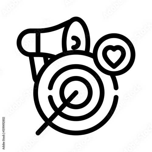 target line icon