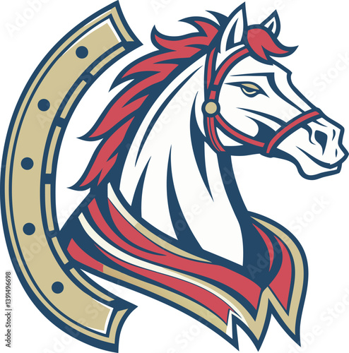 horse logo horse vector illustration animal head design symbol art wild decoration tattoo mascot 