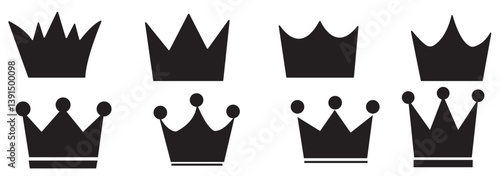 Crown icon vector for web and mobile app. crown sign and symbol