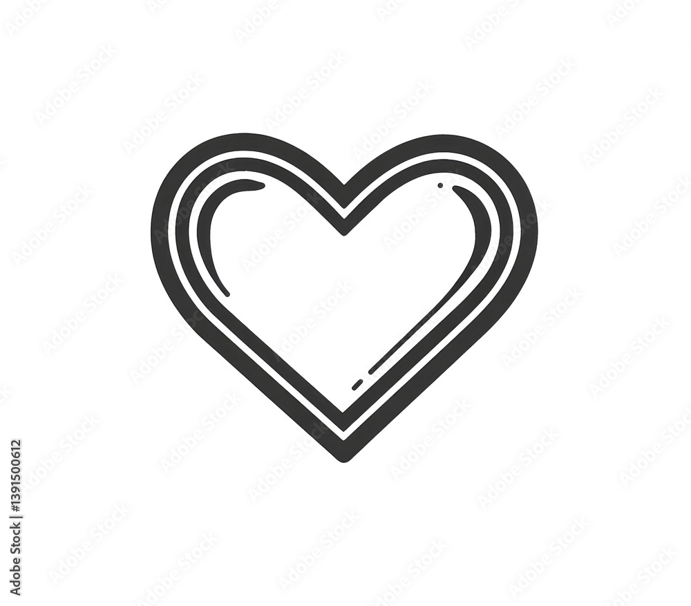 A simple, abstract graphic element, resembling a heart, is often used as a symbol of love and care in modern art and design, especially in the context of Valentine's Day and weddings A simple, abstract graphic element, resembling a heart, is often used as a symbol of love and care in modern art and design, especially in the context of Valentine's Day and weddings