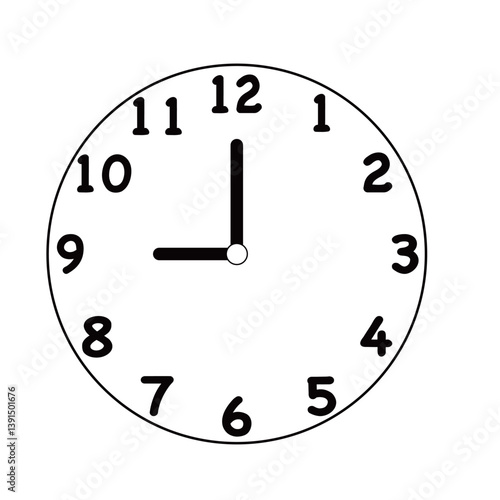 掛け時計　 9時