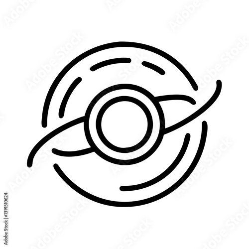 Galaxy cosmic space orbit astronomy science universe system solar abstract black hole vector illustration