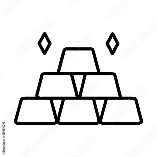 Gold bars stack vector illustration symbol of wealth investment finance and treasure gold bullion concept