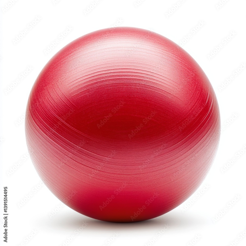 Red exercise ball Red exercise ball