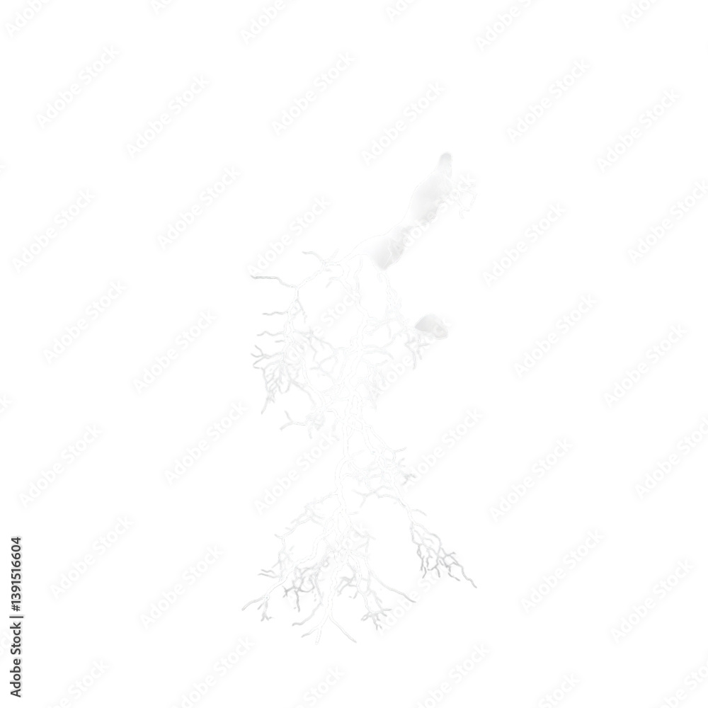 Lightning bolt strike effect vector illustration on transparent background for design and art projects on transparent background Lightning bolt strike effect vector illustration on transparent background for design and art projects on transparent background