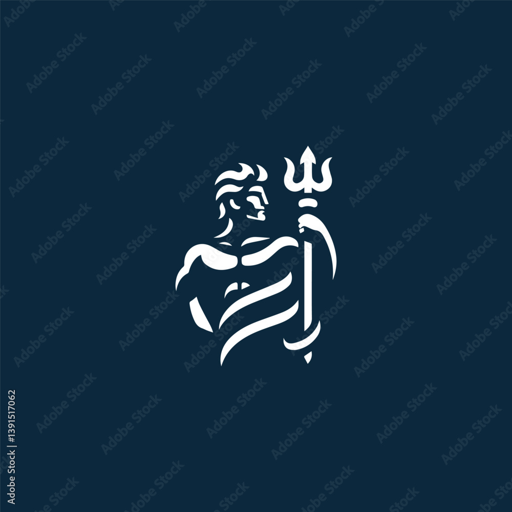 Fototapeta premium Perseus god logo