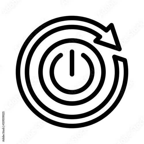restart line icon